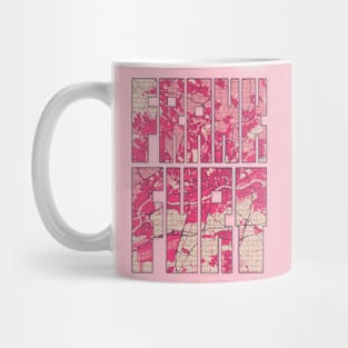 Frankfurt, Hesse, Germany City Map Typography - Blossom Mug